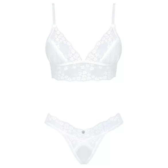 Obsessive - bh set - kanten lingerie - wit