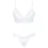 Obsessive - bh set - kanten lingerie - wit