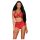 Obsessive Leatheria - Rood Leren BH-set - S/M