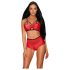 Obsessive Leatheria - Rood Leren BH-set - S/M