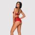 Obsessive Leatheria - Rood Leren BH-set - S/M