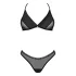 Obsessive - bh set - kant en mesh - zwart - M/L