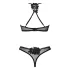 Obsessive - bh set - kant en mesh - zwart - M/L