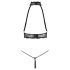 Abierta Fina - Open Lingerieset met Ketting (Zwart)