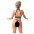 Abierta Fina - Open Lingerieset met Ketting (Zwart)