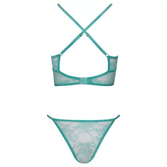 Cottelli - kanten lingerieset (groen)