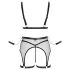 Cottelli Bondage - transparant netset met kettingen - zwart