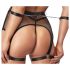 Cottelli Bondage - Transparant Netset met Kettingen (Zwart)
