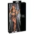 Cottelli Bondage - transparant netset met kettingen - zwart - M