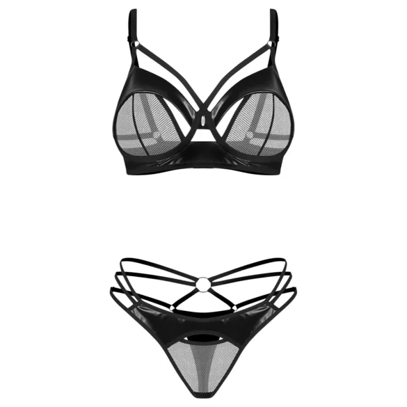 Obsessive Dominna - bh set met bandjes - zwart