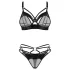 Obsessive Dominna - bh set met bandjes - zwart