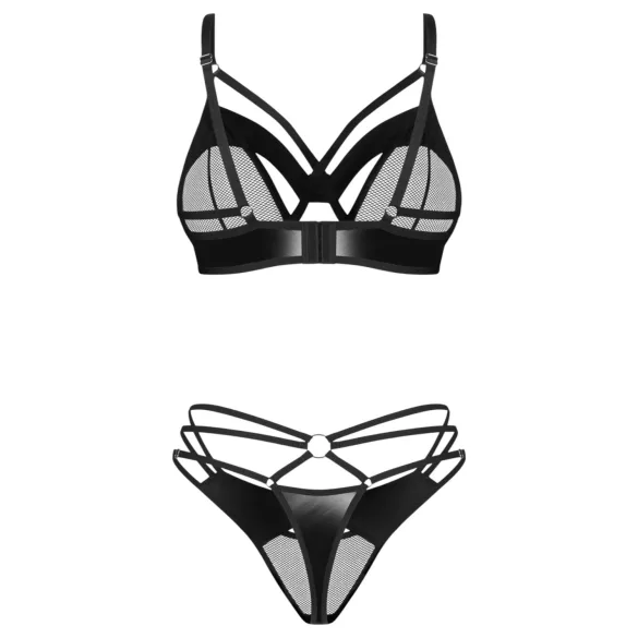 Obsessive Dominna - bh set met bandjes - zwart