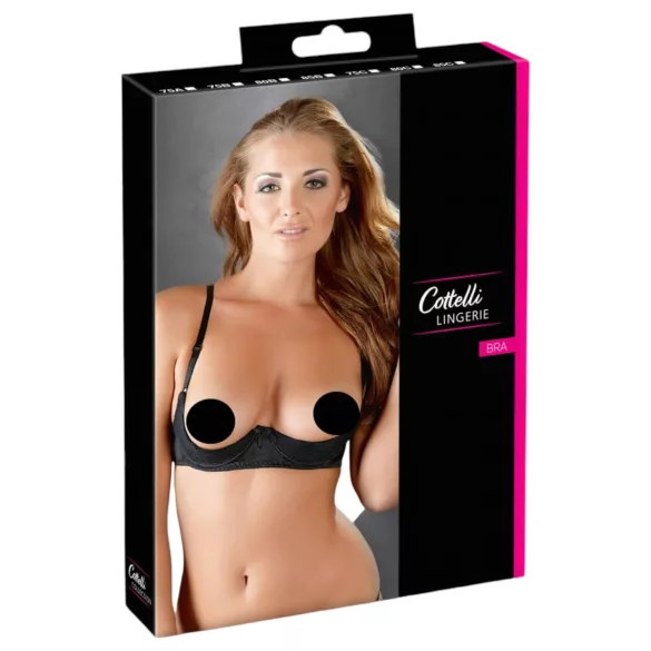 Cottelli - Bh halve cup - push-up - zwart - 85B