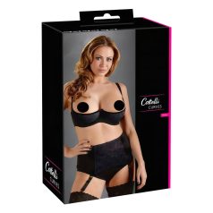 Cottelli Plus Size - bh zonder cups (zwart)
