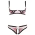 Cottelli - Bh set - Gestreept - Zwart