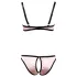 Cottelli - Bh set - Gestreept - Zwart