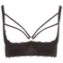 Cottelli Plus Size - bh met bandjes en ringen - zwart