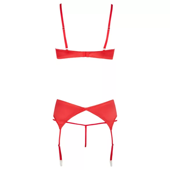 Cottelli - open bh set met hartjes - rood