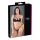 Cottelli - Strap BH & String met ringen (zwart)