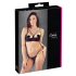 Cottelli - Strap BH & String met ringen (zwart) - 80C/M