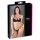 Cottelli - Strap BH & String met ringen (zwart) - 85C/L