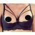 Cottelli - Strap BH & String met ringen (zwart) - 85C/L