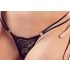 Cottelli - Strap BH & String met ringen (zwart) - 85C/L
