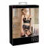Abierta Fina - lingerie set - kant met bandjes - zwart - 85B/L