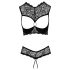 Cottelli - open cup bh set (zwart) - 80B/M