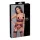 Cottelli Bondage - Bh set met kant - rood - mat - XL