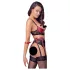 Cottelli Bondage - Bh set met kant - rood - mat - XL