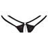 Abierta Fina - open string en corset (zwart)