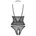 Abierta Fina - open string en korset - zwart - lingerie set