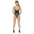Abierta Fina - open string en corset (zwart) - L