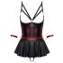 Cottelli Bondage - glanzend set met polsboeien (zwart) - L