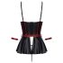 Cottelli Bondage - glanzend set met polsboeien (zwart) - L