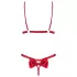 Obsessive Rubinesa - lingerie set - verleidelijk - rood - L/XL