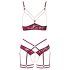 Abierta Fina - Ketting BH-set (rood)