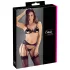 Cottelli - open lingerieset - kant - zwart - L