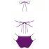 Obsessive Balitta - glanzende halter bikini (paars) - M