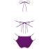 Obsessive Balitta - glanzende halter bikini (paars) - L