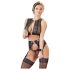 Cottelli Bondage - lingerie set - kanten - 4-delig - M