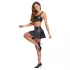 Cottelli - matte veter-top en minirok set (zwart)