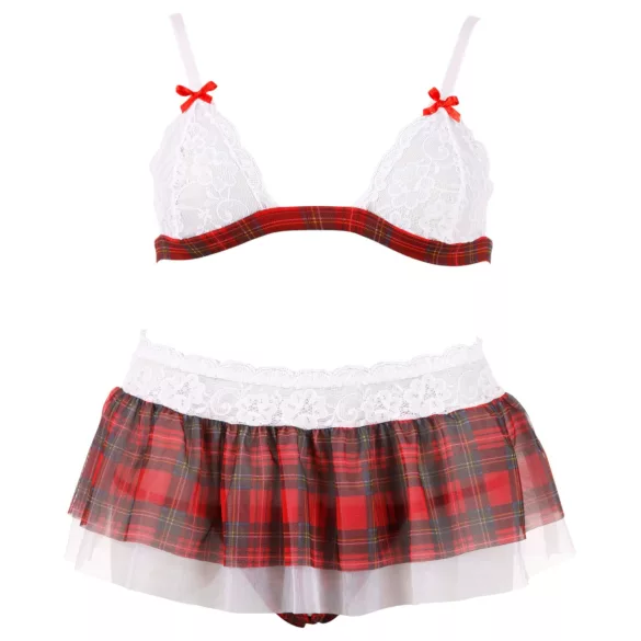 Cottelli - sexy schoolgirl set - bh en slip - zwart