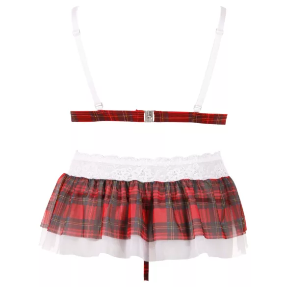 Cottelli - sexy schoolgirl set - bh en slip - zwart