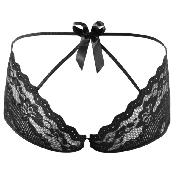 Cottelli - dames slip - kanten string - zwart