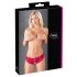 Cottelli - Rode open slip met strikje - M