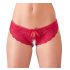 Cottelli - Rode open slip met strikje - M