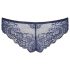 Obsessive Auroria - geborduurde damesstring met strik (blauw)