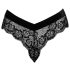 Cottelli Party - ketting kant slipje (zwart) - M